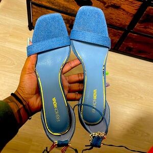 Denim Heels